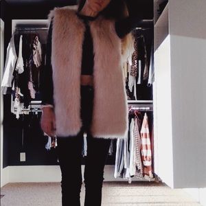faux fur vest
